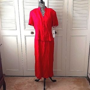 K.Studio 2 piece dress size 14 crinkle fabric ankle length y2K 90s  NWT